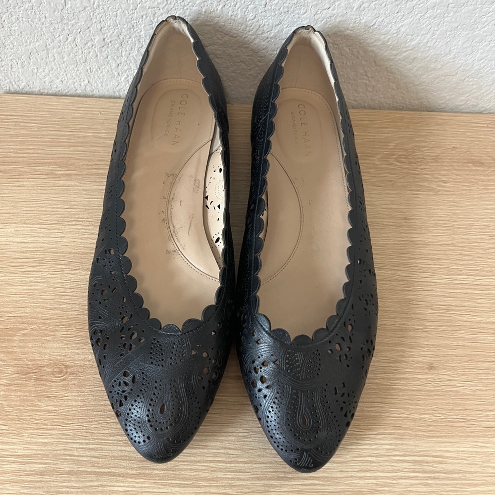 Cole Haan Black Leather Heels